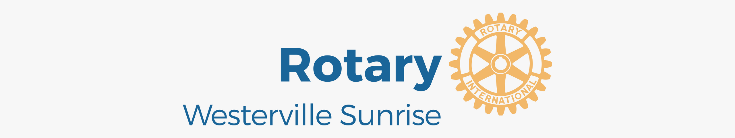 Westerville Sunrise Rotary banner