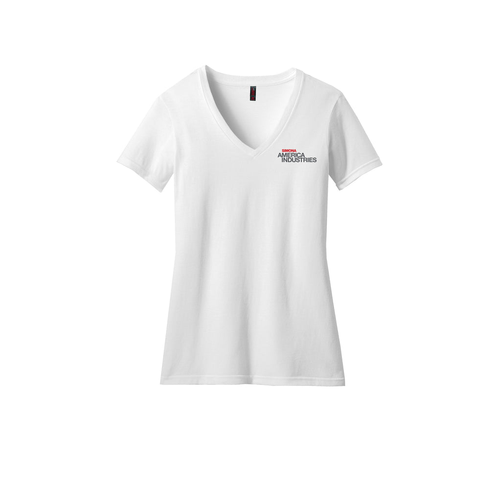 SIMONA America Industries - District® Women’s Perfect Blend® CVC V-Neck Tee
