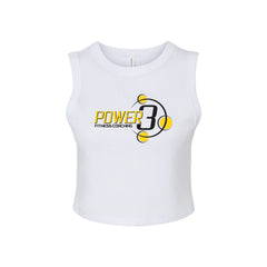 Power 3 - BELLA + CANVAS - Women's Micro Rib Muscle Crop Tank
