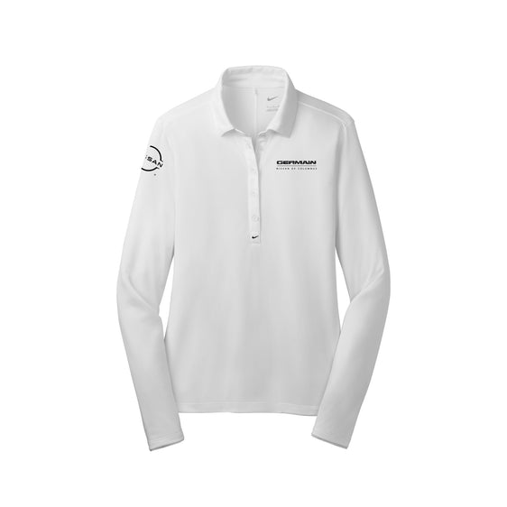 Germain Nissan Columbus - Nike Ladies Long Sleeve Dri-FIT Stretch Tech Polo