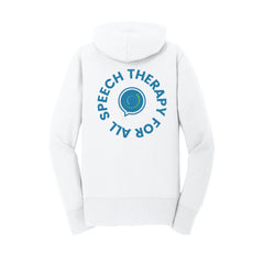 Speech Therapy For All - Port & Company® Women's Core Fleece Full-Zip Hooded Sweatshirt With Backs