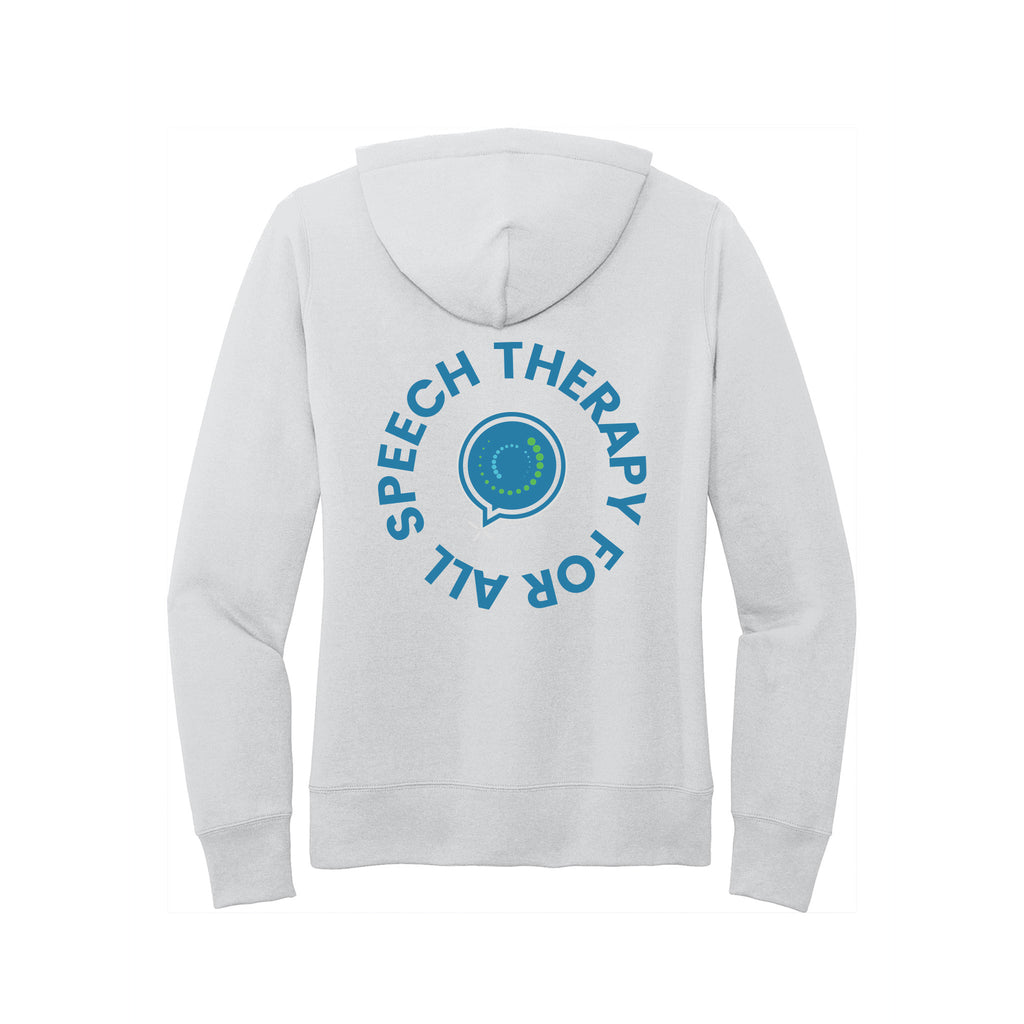 Speech Therapy For All - Port & Company® Women's Core Fleece Pullover Hooded Sweatshirt With Backs