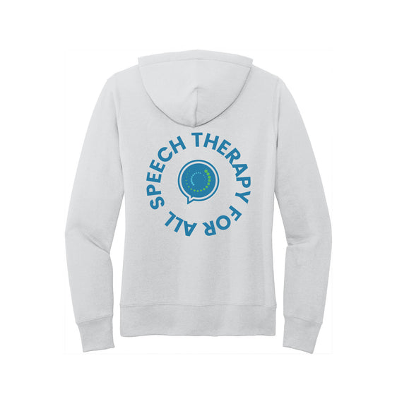 Speech Therapy For All - Port & Company® Women's Core Fleece Pullover Hooded Sweatshirt With Backs
