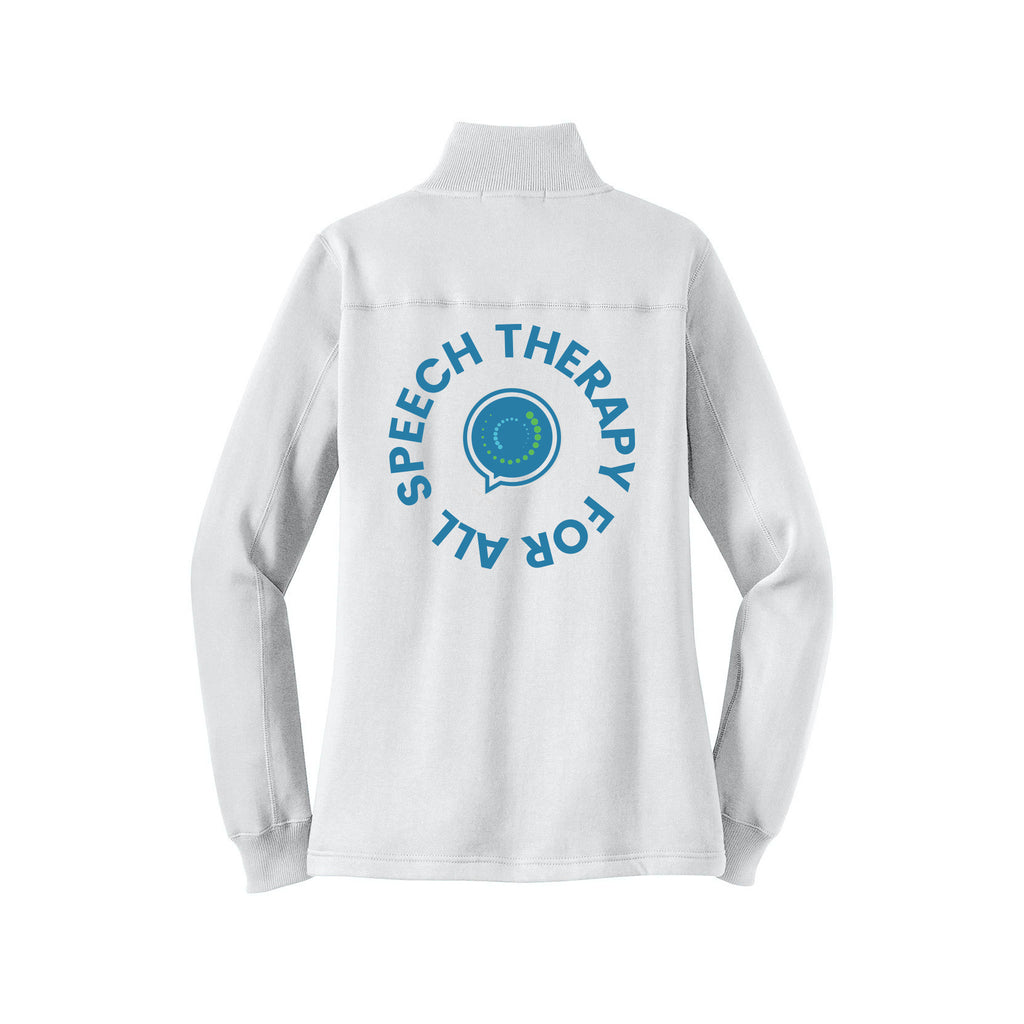 Speech Therapy For All - Sport-Tek® Women's 1/4-Zip Sweatshirt With Backs