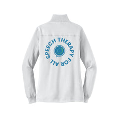 Speech Therapy For All - Sport-Tek® Women's 1/4-Zip Sweatshirt With Backs