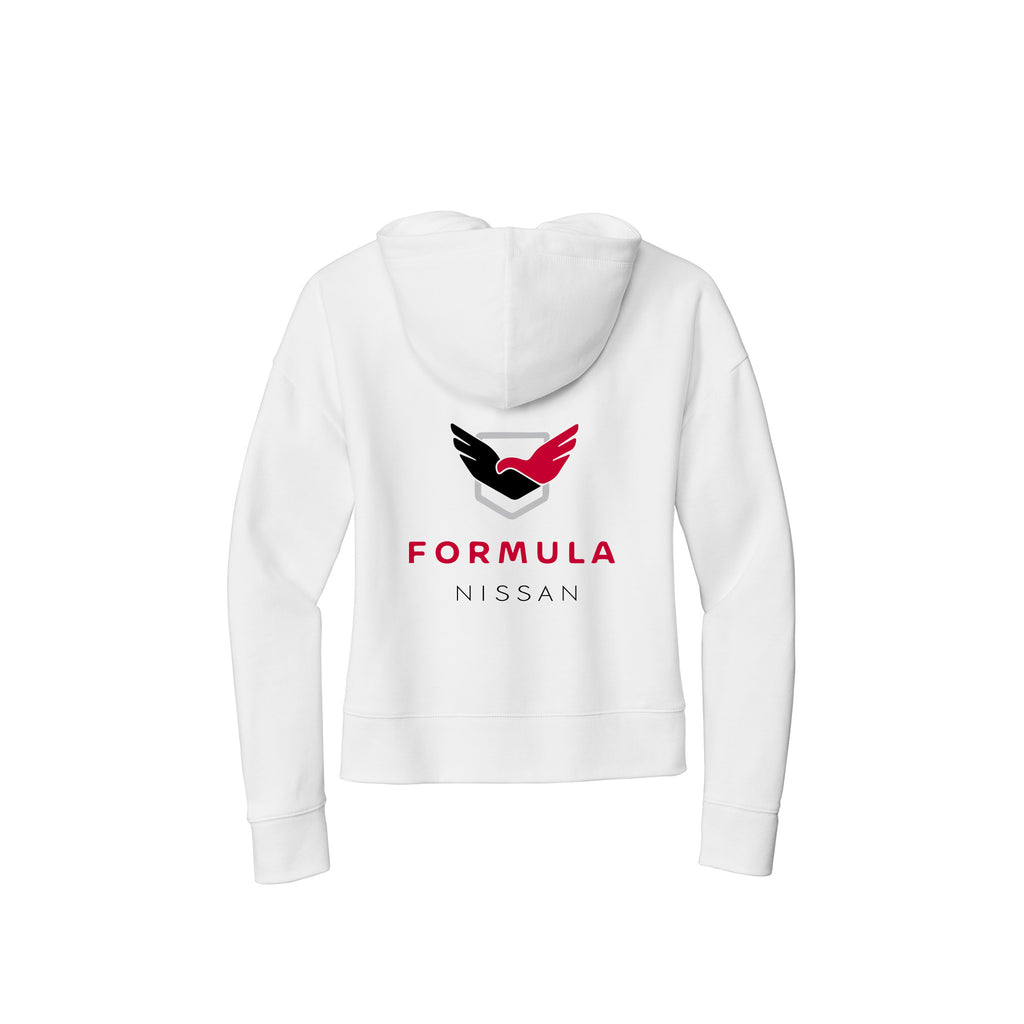 Formula Nissan - New Era® Ladies Comeback Fleece Pullover Hoodie - FRONT & BACK