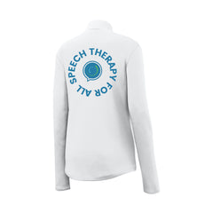 Speech Therapy For All - Sport-Tek® Women's PosiCharge® Competitor™ 1/4-Zip Pullover With Backs