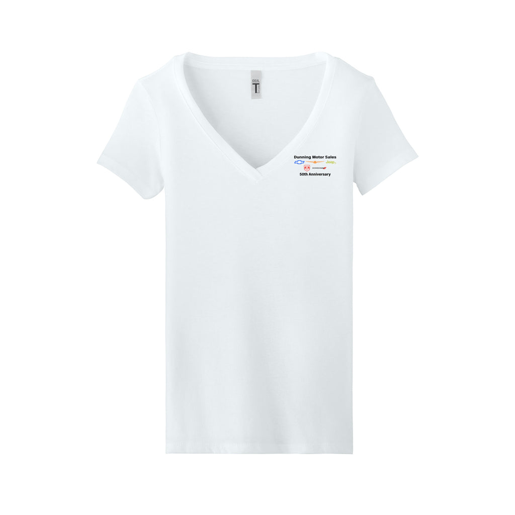 Dunning Motors - Next Level Apparel® Women’s Ideal V-Neck Tee