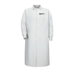 Carfagnas Food Production Team - Unisex Gripper-Front Pocketless Butcher Coat With Knit Cuffs