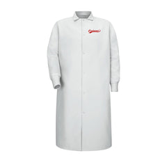 Carfagnas Food Production Team - Unisex Gripper-Front Pocketless Butcher Coat With Knit Cuffs