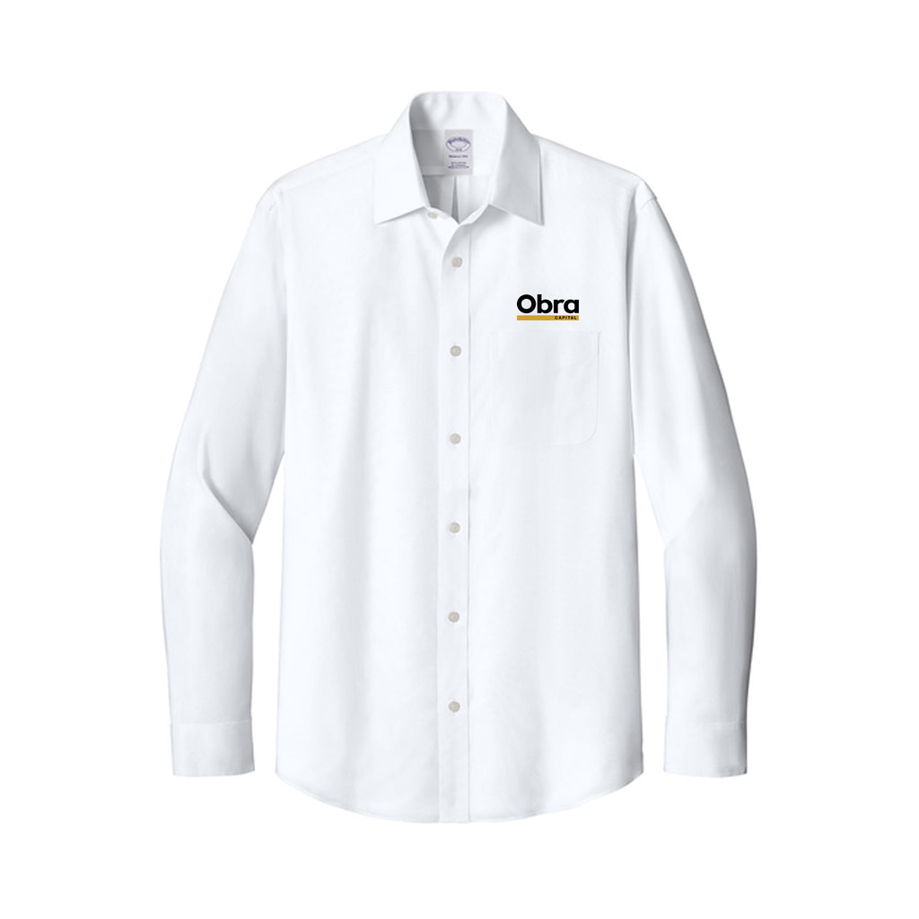 Obra Capital - Brooks Brothers® Wrinkle-Free Stretch Pinpoint Spread Collar Shirt