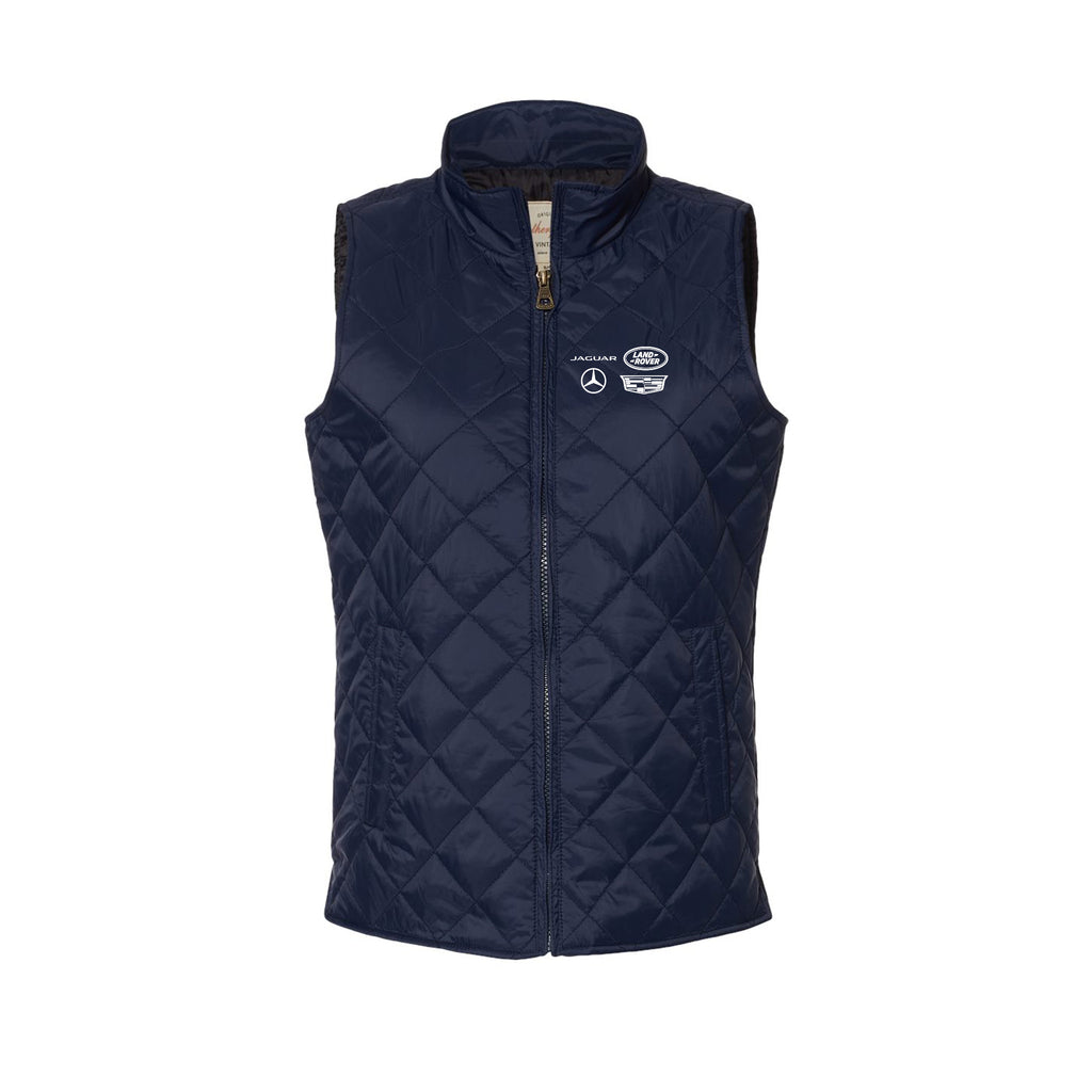 Germain Easton Business Office - Women's Vintage Diamond Quilted Vest