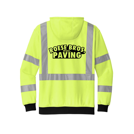 Roese Bros. Paving - CornerStone® ANSI 107 Class 3 Heavy-Duty Fleece Full-Zip Hoodie