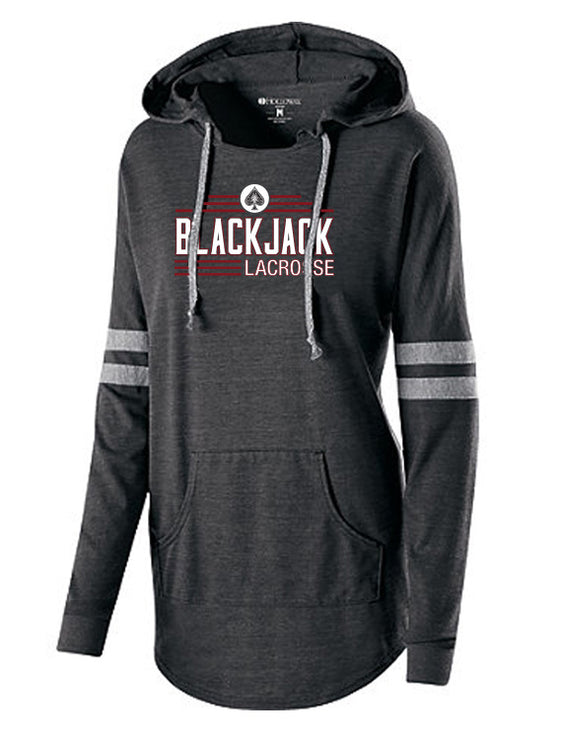 Blackjack Elite Lacrosse - Ladies' Hooded Low Key Pullover