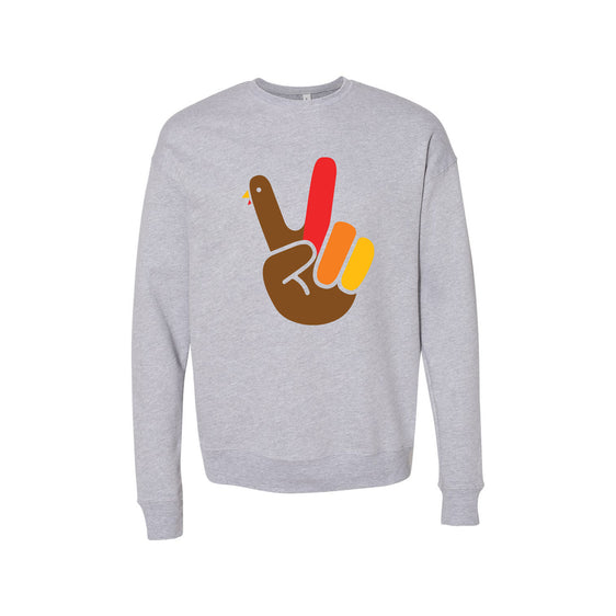 2022 Thanksgiving Store - Turkey Hand Unisex Sponge Fleece Drop Shoulder Crewneck Sweatshirt