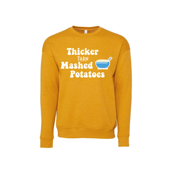 2022 Thanksgiving Store - Mashed Potatoes Unisex Sponge Fleece Drop Shoulder Crewneck Sweatshirt