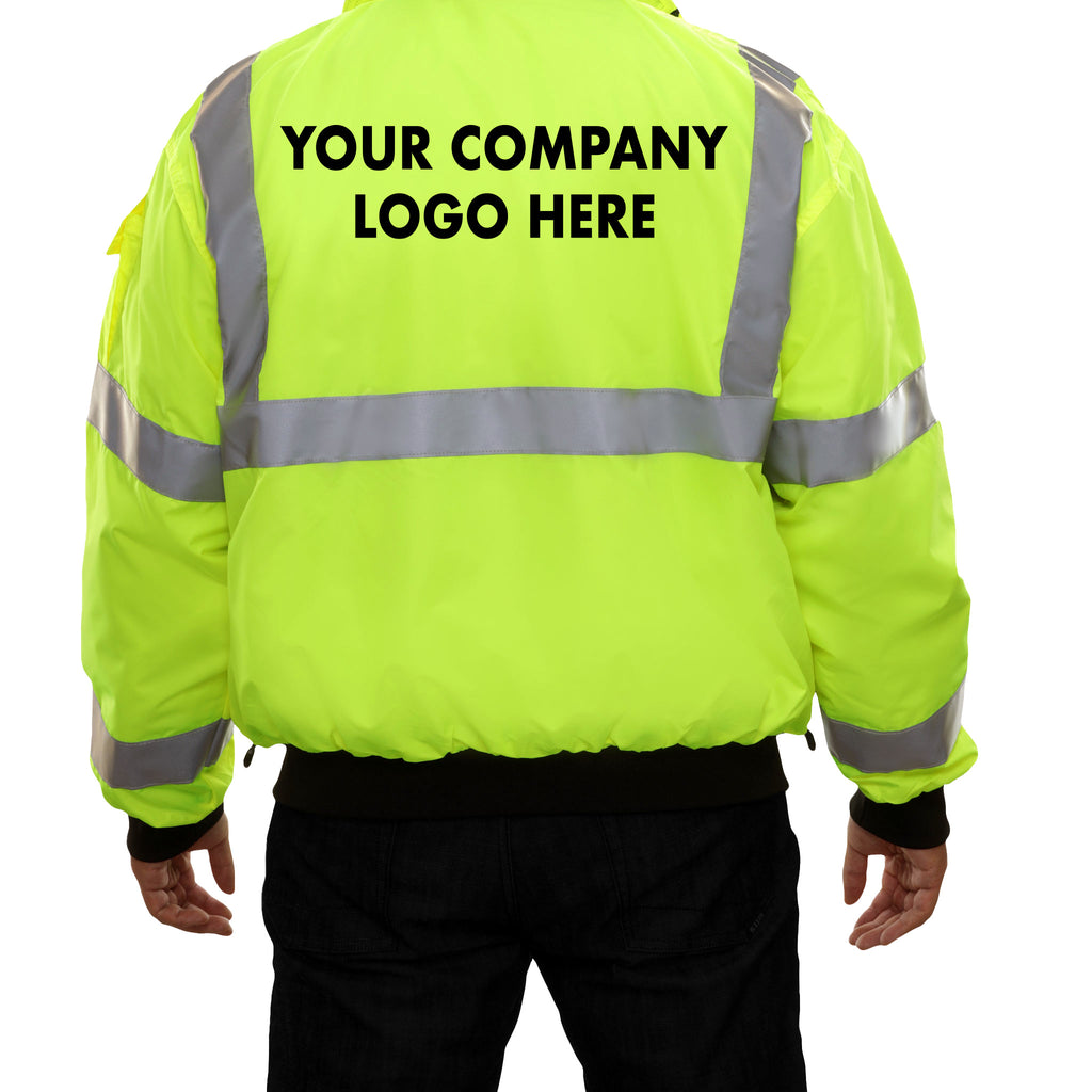 Reflective Apparel Store - ANSI 3 POLY PONGEE WATER RESISTANT 3-SEASON JACKET