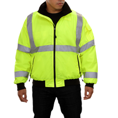 Reflective Apparel Store - ANSI 3 POLY PONGEE WATER RESISTANT 3-SEASON JACKET