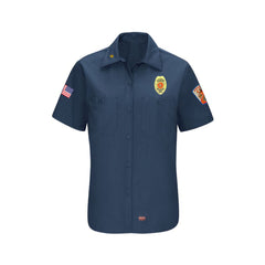 Strasburg Fire Department Captains - WOMEN'S SHORT SLEEVE WORK SHIRT WITH MIMIX™