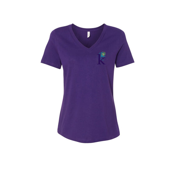 Krile Communications - Women’s Relaxed Jersey V-Neck Tee