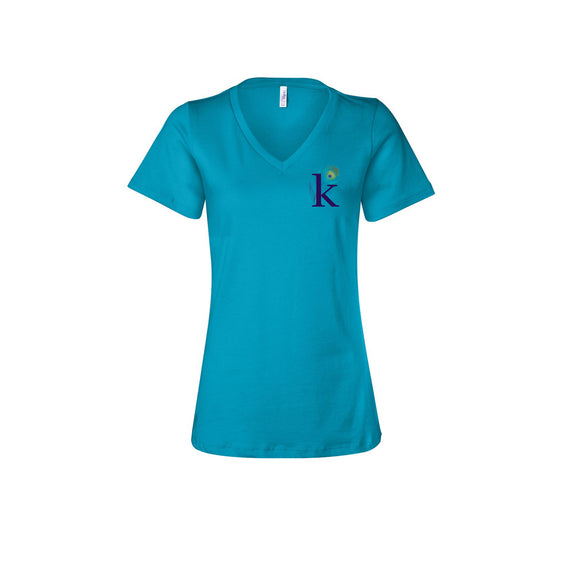 Krile Communications - Women’s Relaxed Jersey V-Neck Tee
