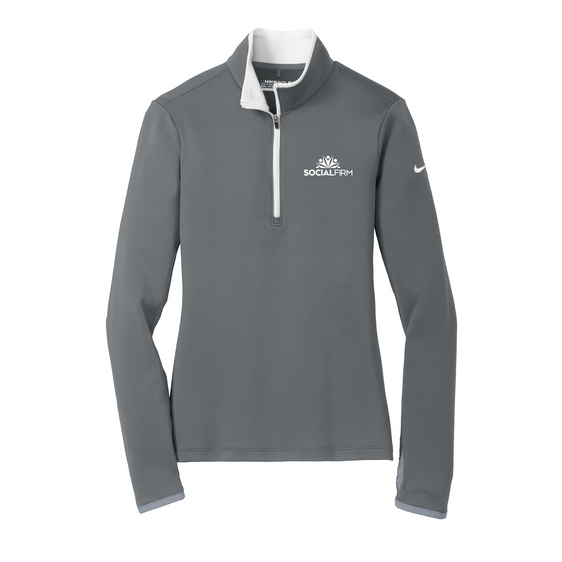 Social Firm - Nike Ladies Dri-FIT Stretch 1/2-Zip Cover-Up
