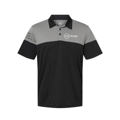 MA Design - Adidas - Heathered 3-Stripes Colorblock Polo
