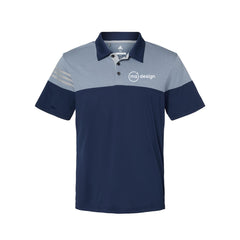 MA Design - Adidas - Heathered 3-Stripes Colorblock Polo