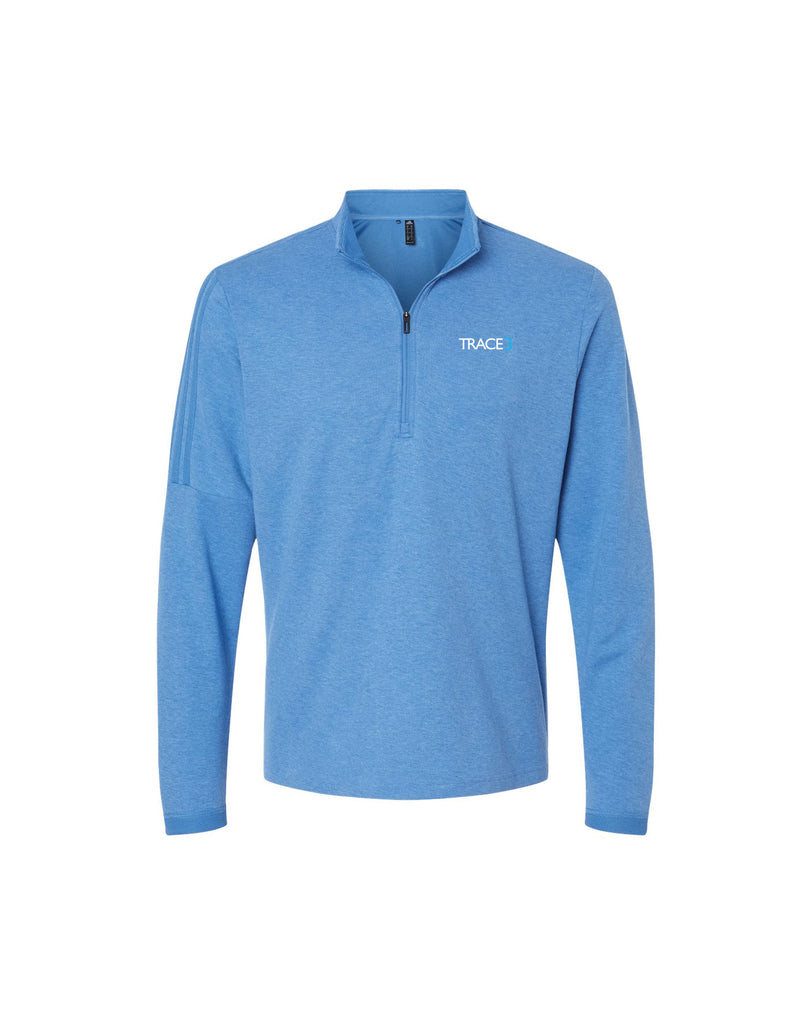 Trace 3 - 3-Stripes Quarter-Zip Sweater