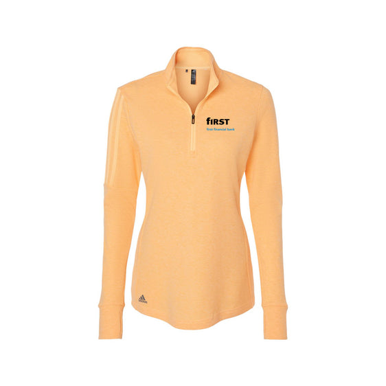 First Financial - Adidas - Women's 3-Stripes Quarter-Zip Sweater