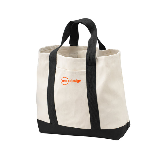 MA Design - Port Authority® - Ideal Twill Two-Tone Shopping Tote