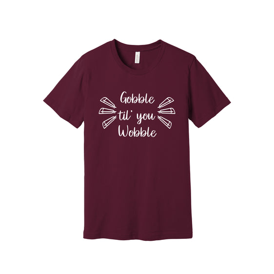 2022 Thanksgiving Store - Gobble Til You Wobble Unisex Jersey Short Sleeve Tee