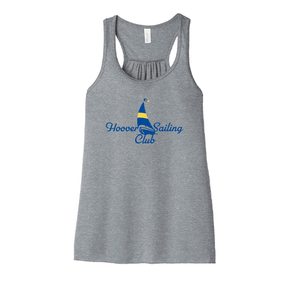 Hoover Sailing Club - BELLA+CANVAS Women’s Flowy Racerback Tank