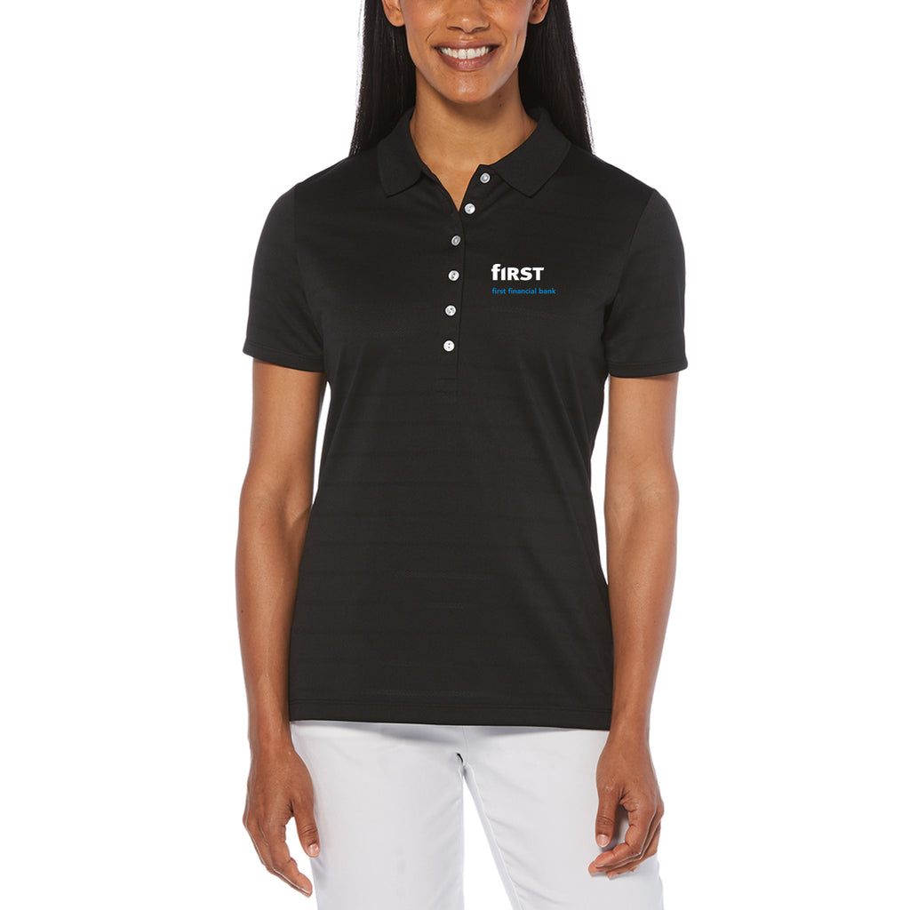 First Financial - Callaway Ladies' Ventilated Striped Polo