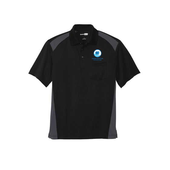 Edgewater Education - CornerStone® Select Snag-Proof Two Way Colorblock Pocket Polo