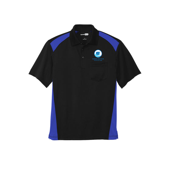 Edgewater Education - CornerStone® Select Snag-Proof Two Way Colorblock Pocket Polo