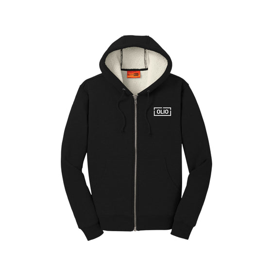 OLIO - CornerStone® Heavyweight Sherpa-Lined Hooded Fleece Jacket