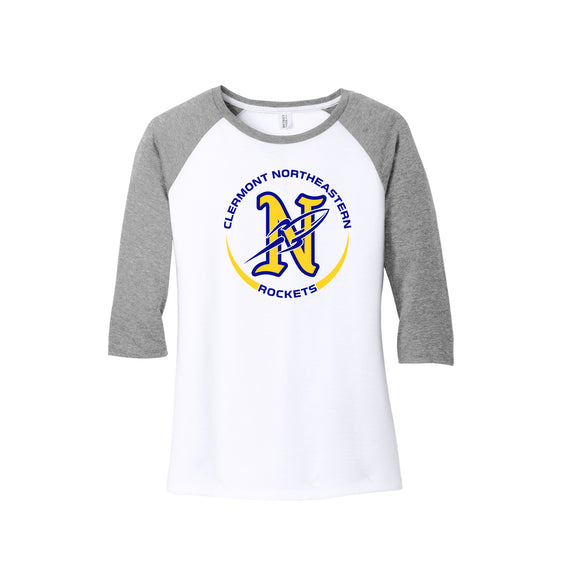 Clermont Schools - District ® Women’s Perfect Tri ® 3/4-Sleeve Raglan