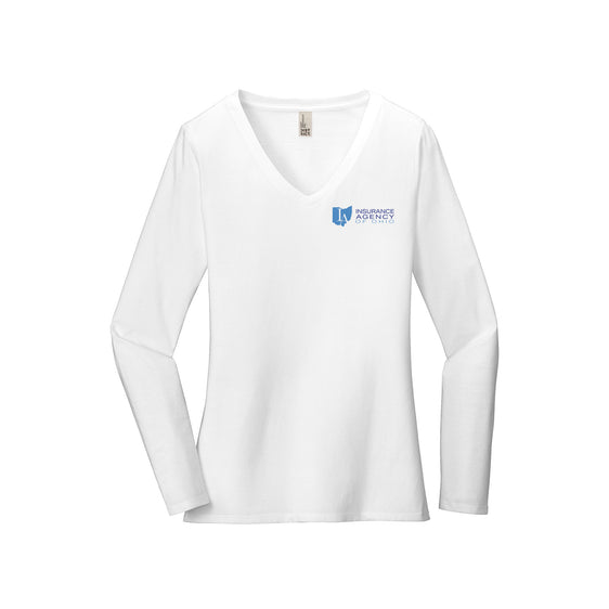 Insurance Agency of Ohio - District ® Women’s Very Important Tee ® Long Sleeve V-Neck