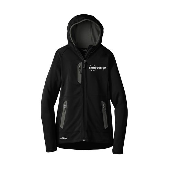 MA Design - Eddie Bauer  Ladies Sport Hooded Full-Zip Fleece Jacket