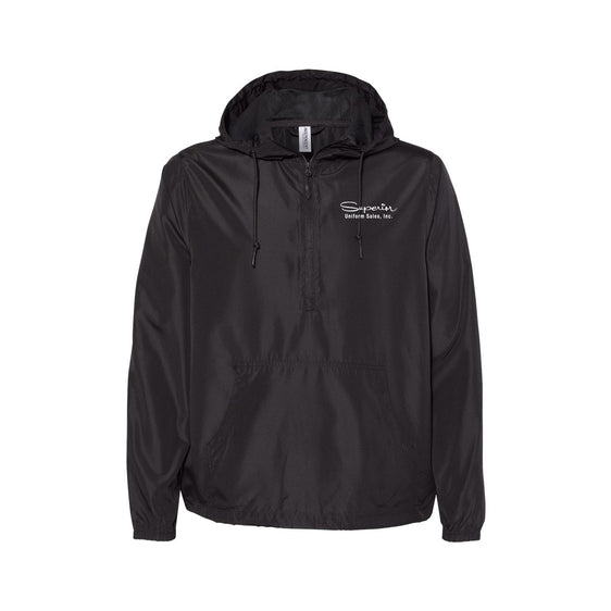 Superior Uniform Sales - Unisex Lightweight Quarter-Zip Windbreaker Pullover Jacket