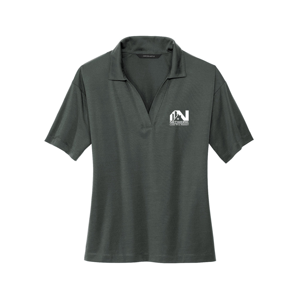 Network Land Title - MERCER+METTLE Women’s Stretch Jersey Polo