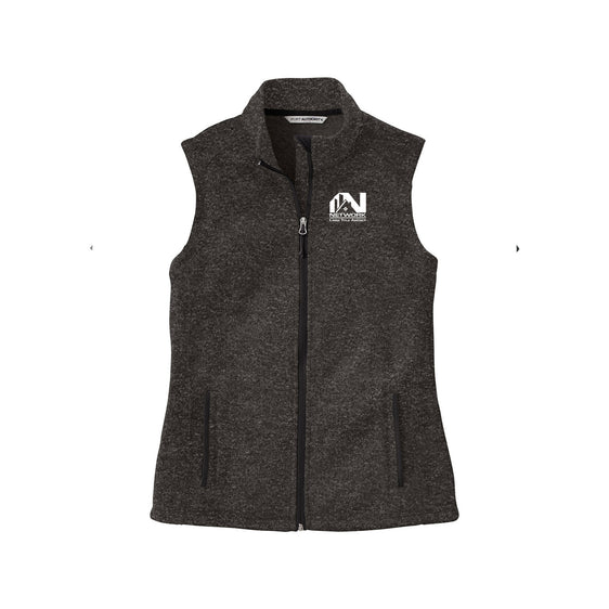 Network Land Title - Port Authority  Ladies Sweater Fleece Vest
