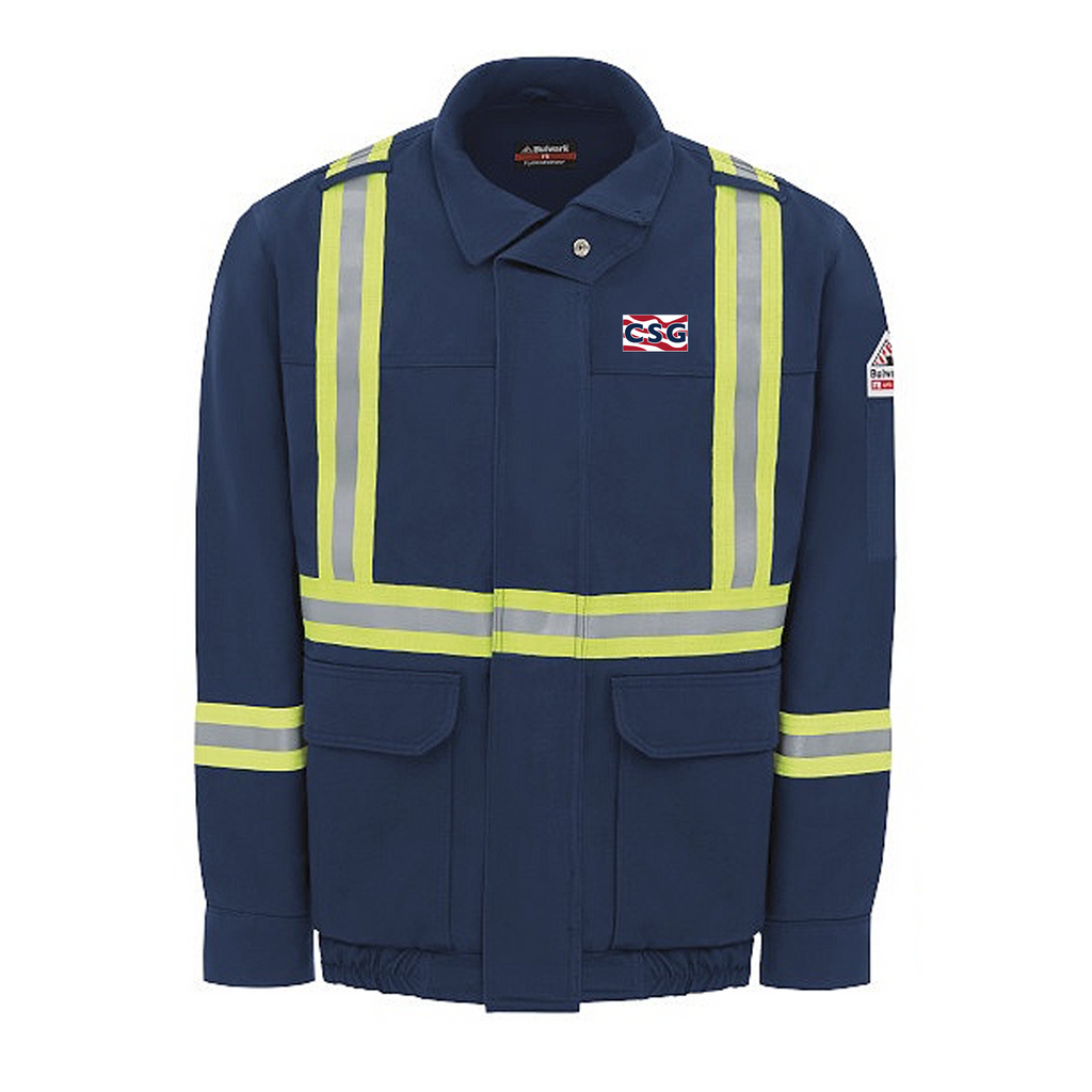 Construction Services Group - Bomber Jacket with Reflective Stripe CAT 3