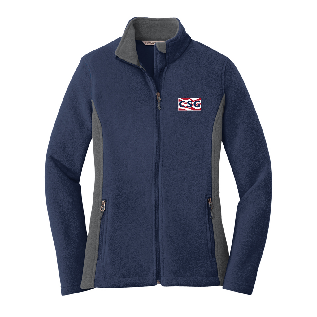 Construction Services Group - Port Authority Ladies Colorblock Value Fleece Jacket