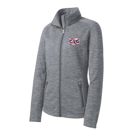 Construction Services Group - Port Authority Ladies Digi Stripe Fleece Jacket