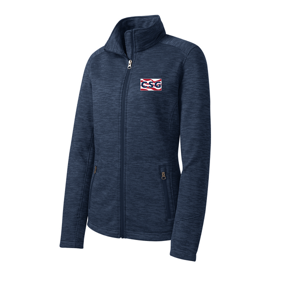 Construction Services Group - Port Authority Ladies Digi Stripe Fleece Jacket