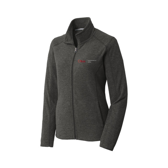 Ohio Department of Aging - Port Authority Ladies Heather Microfleece Full-Zip Jacket