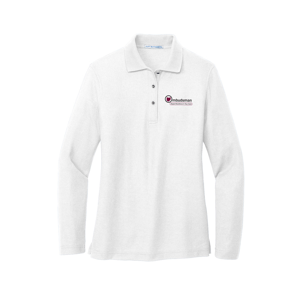 Ohio Department of Aging - Port Authority Ladies Silk Touch Long Sleeve Polo
