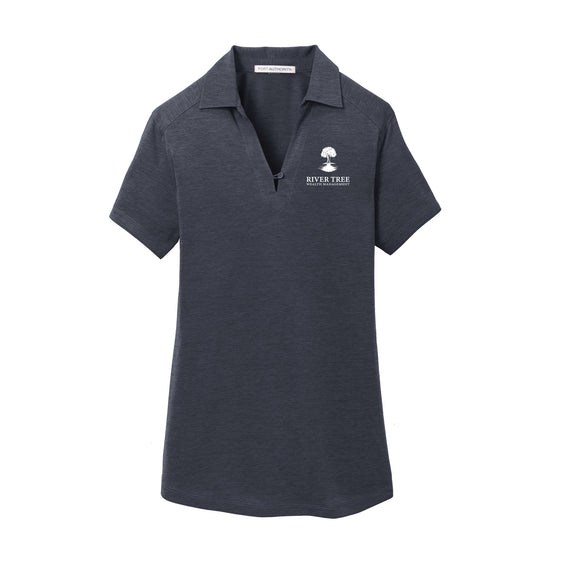 River Tree Wealth Management - Port Authority Ladies Digi Heather Performance Polo